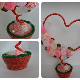 Топиарий-сердце "Счастье"