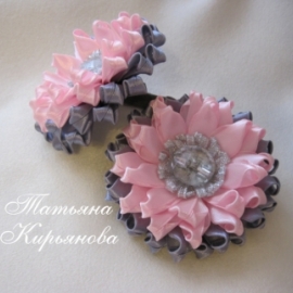 Резинки для волос"Астры"