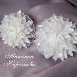 Резинки для волос"Хризантемы"