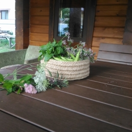 Джутовая корзина