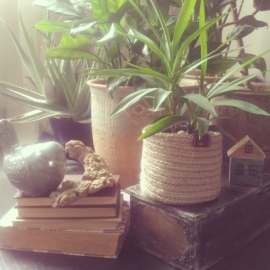 Джутовая корзина