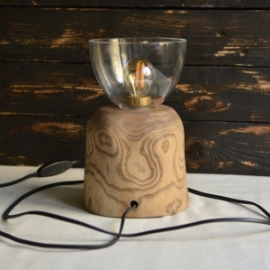 Светильник из массива ясеня (ночник)