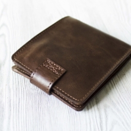 Портмоне из натуральной кожи "Горячий шоколад"