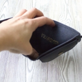 Кошелек из натуральной кожи "Индиго"