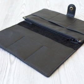 Мужское портмоне, из натуральной кожи "Тревел"