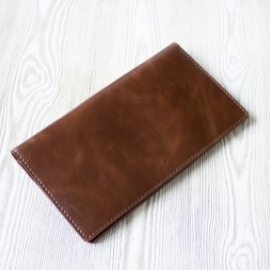 Портмоне из натуральной кожи "Горячий шоколад"