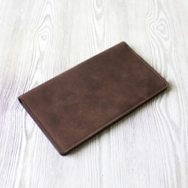Портмоне из натуральной кожи "Темный шоколад"