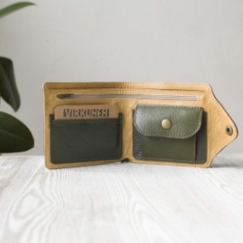 Портмоне из натуральной кожи "Норвежский лес"