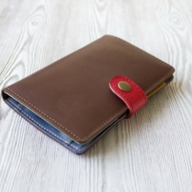 Портмоне для паспорта, карт, банкнот и монет "Вояж"