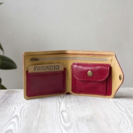 Портмоне из натуральной кожи "Фруктовая карамель"