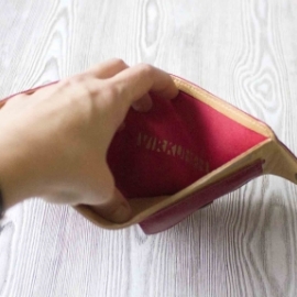 Портмоне из натуральной кожи "Фруктовая карамель"