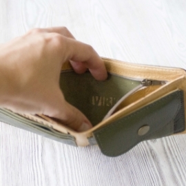 Портмоне из натуральной кожи "Норвежский лес"