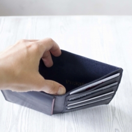 Портмоне, холдер для паспорта, карт, банкнот "Индиго"