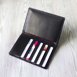 Портмоне, холдер для паспорта, карт, банкнот "Графит"