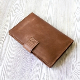 Портмоне для паспорта, карт, банкнот "Карамель"