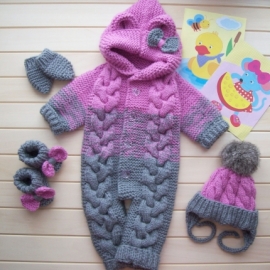 Комплект для младенца из полушерсти