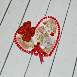 Магнит Красные сердца