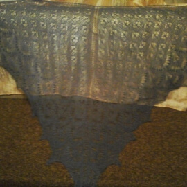 Шаль "Филигрань" из Итальянского мохера