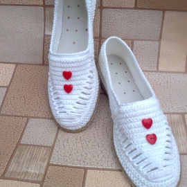 Балетки " Сердечные"