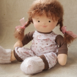 Куколка по вальдорфским мотивам 39см