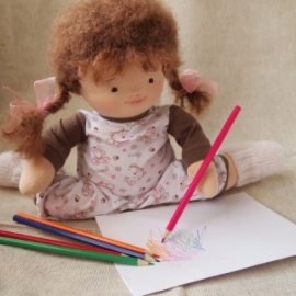 Куколка по вальдорфским мотивам 39см