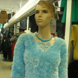 Кофта голубая