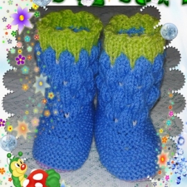 Пинетки-сапожки "Ежевичка"