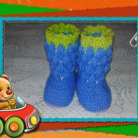 Пинетки-сапожки "Ежевичка"