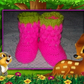 Пинетки-сапожки "Малинка"