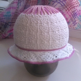 Панамка для девочки "Лиловое настроение"