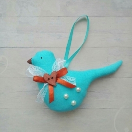 Птичка в стиле Тильда