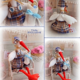 Аист с мальчиком