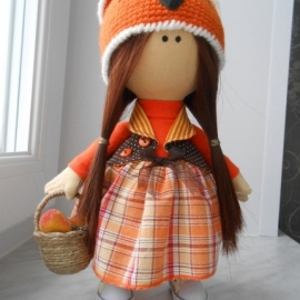 Кукла интерьерная Тильда большеножка