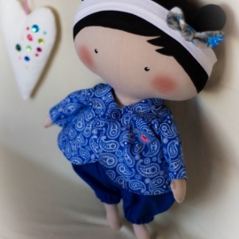 Текстильная куколка Милашка