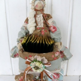 Чайная дама для хранения чайных пакетиков "Агата...шоколадно-карамельный бисквит "