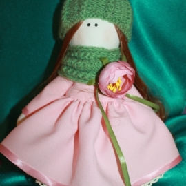 Интерьерная кукла текстиль