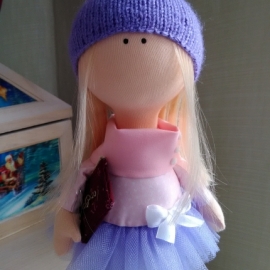 Интерьерная куколка Зайка