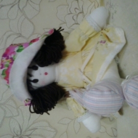 Мягкая кукла ручной работы