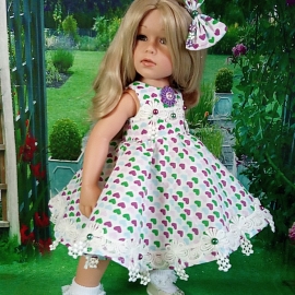 Платье для куклы Готц 48-50 см