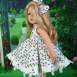 Платье для куклы Готц 48-50 см