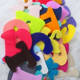 Русский алфавит из фетра