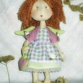 Текстильная кукла ВЕСНУШКА