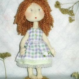 Текстильная кукла ВЕСНУШКА