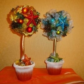 Топиарий новогодний