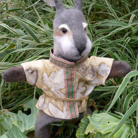 перчаточная кукла(бибабо)заяц