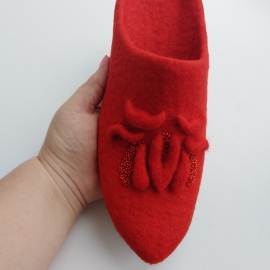 Валяные тапочки "восточные"