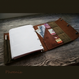 Блокнот из натуральной кожи для художника