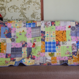 Одеяло детское_9 квадратов