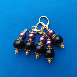 Маркеры для вязания "Черный виноград"