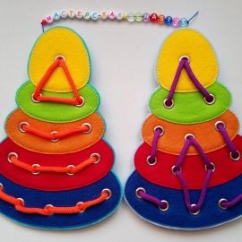 Пирамидка-шнуровка